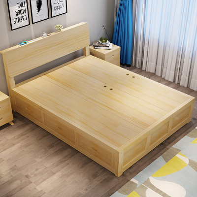 双人床松木白排行榜