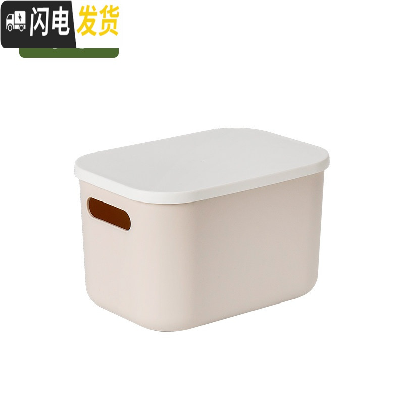 三维工匠家用宿舍简约带盖储物整理箱大小号塑料儿童玩具衣服收纳箱子