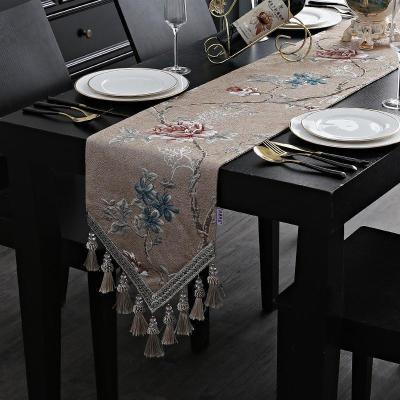 家柏饰(CORATED)新中式餐桌桌旗客厅家用隔热垫布艺五斗柜盖布电视柜鞋柜防尘盖布