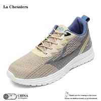 La Chessiers2025春秋季新款飞织运动男鞋时尚休闲百搭潮透气鞋子男款