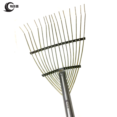 有成鑫 金属草耙 枯叶耙 杂草收集耙 钢丝草耙子 1.5m*16齿 把