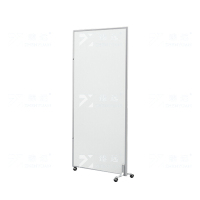 臻远 ZY-PF19 办公室移动屏风隔断现代简约移动折叠屏风推拉隔断墙组装 全板式1.2米宽2米高(含配件)