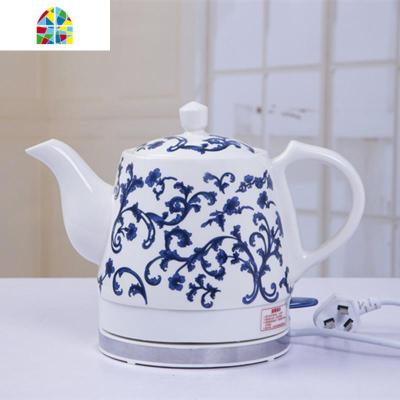 景德镇陶瓷电热水壶青花烧水壶泡茶煮水壶日用家用茶瓷壶自动断电 FENGHOU 1.2L青花缠枝莲