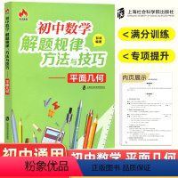 平面几何 初中通用 [正版]新版初中数学解题规律方法与技巧平面几何代数巧妙的解题思路初中生七年级八九年级基础知识归纳汇总