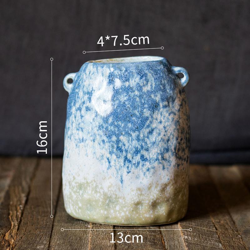 家柏饰(CORATED)飞雪瓶 窑变彩釉陶瓷花瓶花器花盆装饰摆件桌面笔筒收纳艺术 窑变飞雪瓶(A款)