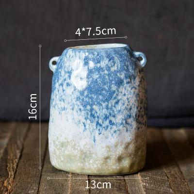 家柏饰(CORATED)飞雪瓶 窑变彩釉陶瓷花瓶花器花盆装饰摆件桌面笔筒收纳艺术 窑变飞雪瓶(A款)