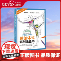 [央视网]瑜伽体式解剖涂色书 一本书精进瑜伽体式 49个经典体式 从解剖学角度认识自己身体轻松高效学习瑜伽 身体结构科