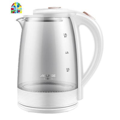 奥林格电热烧水壶全自动断电家用玻璃煮器透明小型泡茶专用大容量 FENGHOU