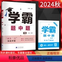 数学 八年级上 [正版]2024秋学霸题中题八年级数学上册 人教版RJ 学霸八上初二8年级数学上同步辅导资料练习册章节期