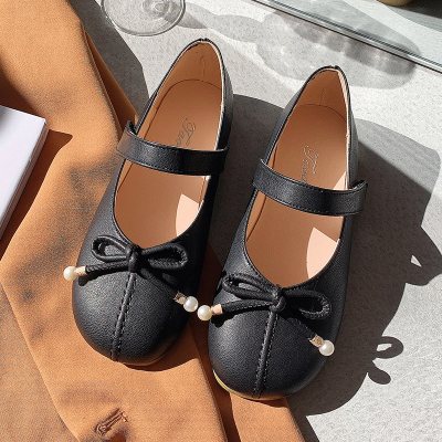 苏芈小皮鞋女英伦风2021新款夏季复古英伦百搭日系jk制服浅口平底单鞋