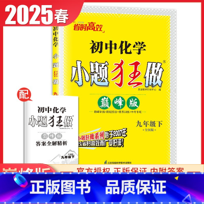 [巅峰版]九年级下册化学全国版 初中通用 [正版]2025初中小题狂做七八九年级下册上册提优版巅峰语文数学英语物理化学人