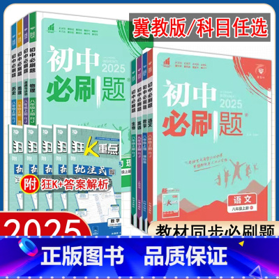 石家庄专版[全8本] 八年级上 [正版]科目任选2025初中八年级上下册英语数学冀教版JJ语文物理历史人教版政治生物冀少