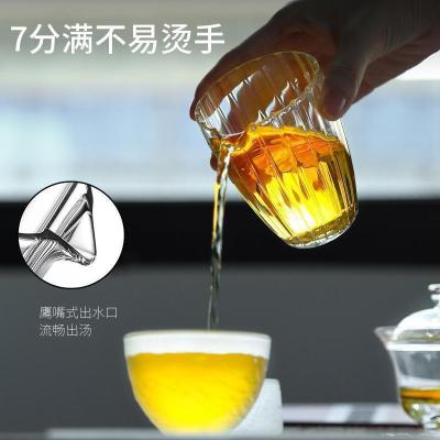 家柏饰(CORATED)透明公杯玻璃家用茶水装茶器简约贪心杯大容量茶海耐热加厚Z