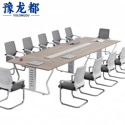 豫龙都 会议桌 2m+6椅 套