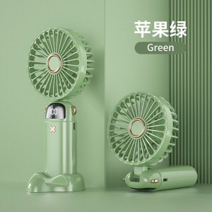 2025进阶款usb手持小风扇迷你便携式学生风扇数显折叠香薰小电扇太极扇太极扇