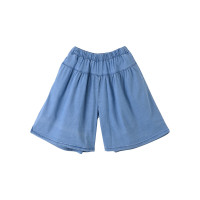 [1件3折]铅笔俱乐部童装2025夏装新款女童牛仔短裤儿童五分裤中大童阔腿裤