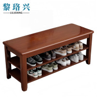 黎珞兴换鞋凳两层胡桃色120cm个