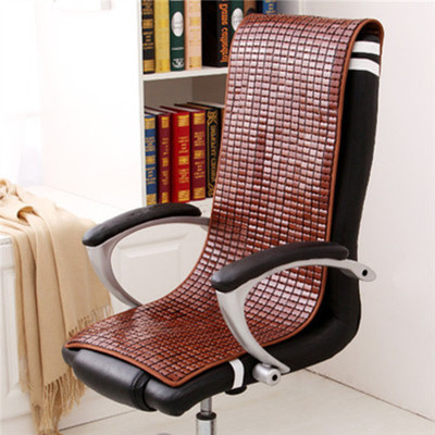爱天凉席沙发垫坐垫夏季麻将坐垫椅垫夏季座垫竹垫子凉席坐垫椅子办公室电脑汽车老板连体靠背椅垫防滑定做竹凉席竹垫子竹席巧克力色窄边40*40cm