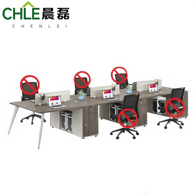 晨磊 屏风工位 面对面6人位 张