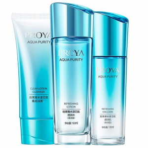 (PROYA)珀莱雅套装护肤套装 水漾芯肌洁水乳倍润型 洁面120g+水150ml+乳液120ml 保湿补水新老款随机发