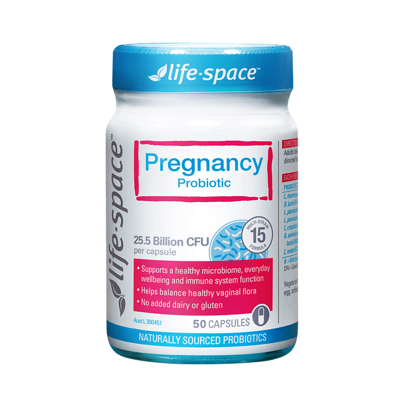 Life Space孕妇益生菌胶囊50粒/瓶装澳洲进口膳食营养补充剂 备孕/孕期 香港/保税随机发