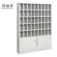 铭威盾45格冷轧钢板员工车间多格茶杯放置收纳柜水杯柜1800*1350*250