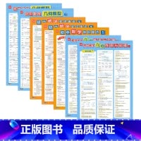 几何模型+性质定理+知识盘点(共7张) 初中通用 [正版]初中数学几何性质与定理挂图几何基础七八九年级几何图表公式总结解