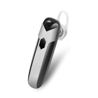 D8蓝牙耳机时尚商务车载耳塞式 CSR5.0超长待机大容量电池兼容4.1车载免提 通用手机平板电脑 酷黑色