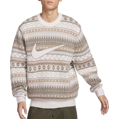 NIKE耐克针织保暖圆领男装毛衣套头衫FZ0126-105 Z