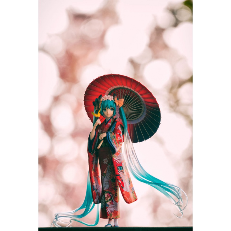 初音未来miku演唱会2代花色和服造型手办模型公仔摆件祖国版 花色初音