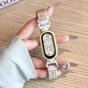 [招财小猫]适用小米手环10表带9可爱8猫咪尼龙7编织6磁吸秋3139g