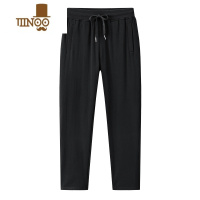 YANXU灰色运动裤男夏季薄款休闲长裤宽松直筒裤子百搭针织跑步卫裤