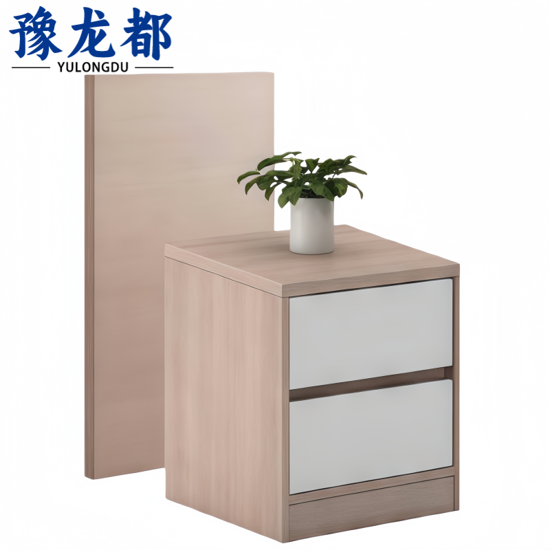 豫龙都 床头柜 带背板 套