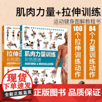 [正版新书]肌肉力彩色图谱共2本运动健身肌肉拉伸书籍囚徒健身科学运动健美增肌无器械健身教练 正版书籍