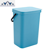 INS网红创意挂壁式厨房垃圾桶家用客厅卫生间手提垃圾筒带盖 三维工匠