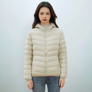 女装秋冬新款新国标90绒轻薄羽绒服女款女式带帽简约外套