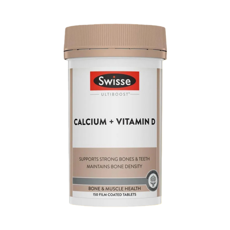 Swisse斯维诗钙片+维生素D片有机柠檬酸钙片150片/瓶装 儿童成人老人孕妇补钙复合维生素原装进口 香港/保税随机发