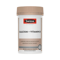 Swisse斯维诗钙片+维生素D片有机柠檬酸钙片150片/瓶装 儿童成人老人孕妇补钙复合维生素原装进口