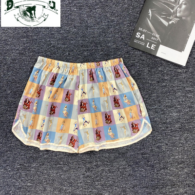 HLCOMAN睡裤女夏季冰丝薄款三分短裤春秋可外穿空调裤夏天女士性感家居裤睡裤