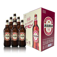 [KS]燕京啤酒厚道8度黄啤720ML*6瓶整箱玻璃瓶啤酒特价批发
