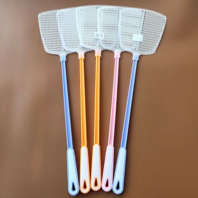 苍蝇拍蚊蝇拍加厚打不烂家用熟胶耐用加长简约塑料灭蚊子拍 一个装