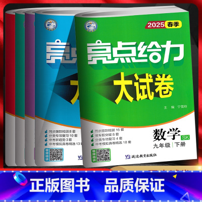 语文人教版 九年级上 [正版]江苏版2025版亮点给力大试卷九年级上下册语文数学英语物理化学政治历史苏科译林版初三年级同