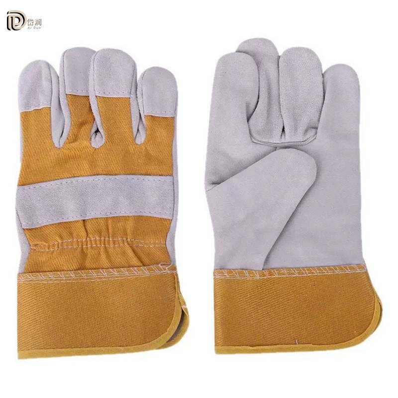 岱润 半皮手套 翻毛皮 副