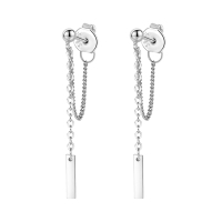 925纯银耳钉女流苏耳环小众设计感高级2025新款潮夏耳饰送女朋友老婆情人节七夕生日礼物