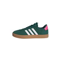 Adidas女款经典条纹板鞋 皮革面料舒适透气 训练健身