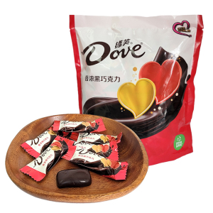 Dove德芙丝滑牛奶巧克力袋装500g黑巧红双喜字结婚婚庆喜糖零食品