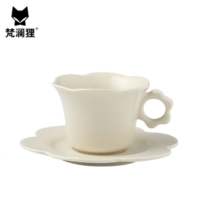 梵澜狸花边陶瓷杯碟套装TA53 套