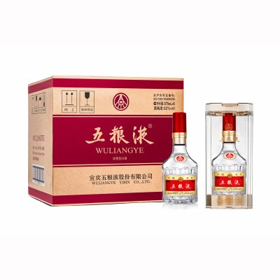 五粮液 普五 第八代 52度 375ml*6瓶 整箱装