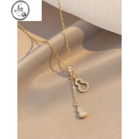 JiMi葫芦项链女小众设计感高级轻奢2023年新款潮锁骨链不掉色吊坠