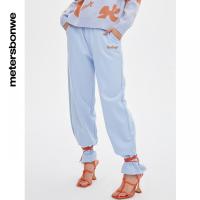 [1件5折价:79.5]美特斯邦威女束脚直筒休闲裤